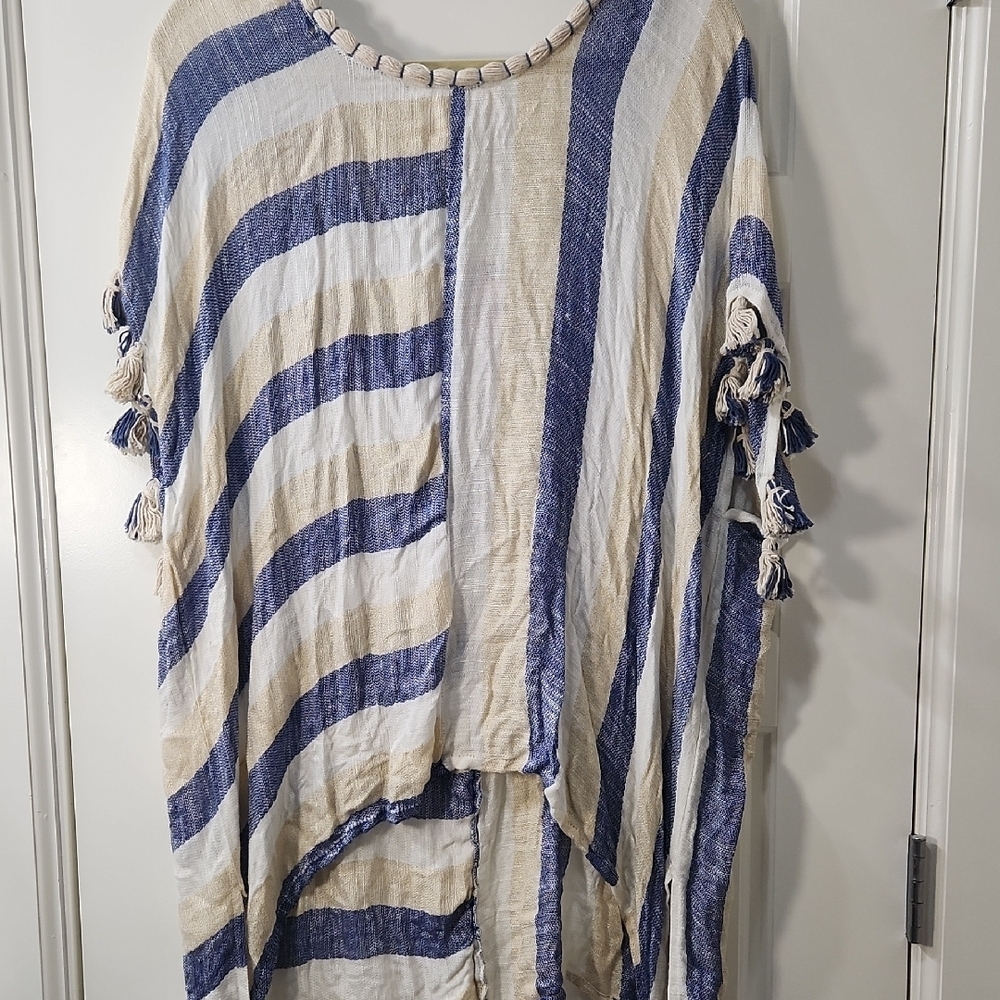 GypsieBlu Striped Swim Coverup - Picture 5 of 9